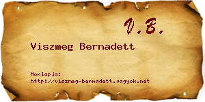 Viszmeg Bernadett névjegykártya