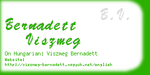 bernadett viszmeg business card